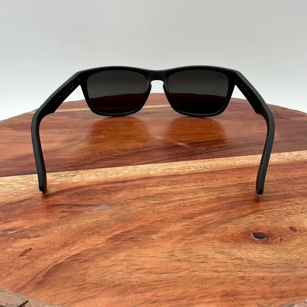 NWOB Maui Jim Polarized Sunglasses South Swell Matte Black MJ755 2M Made Italy - Picture 2 of 8